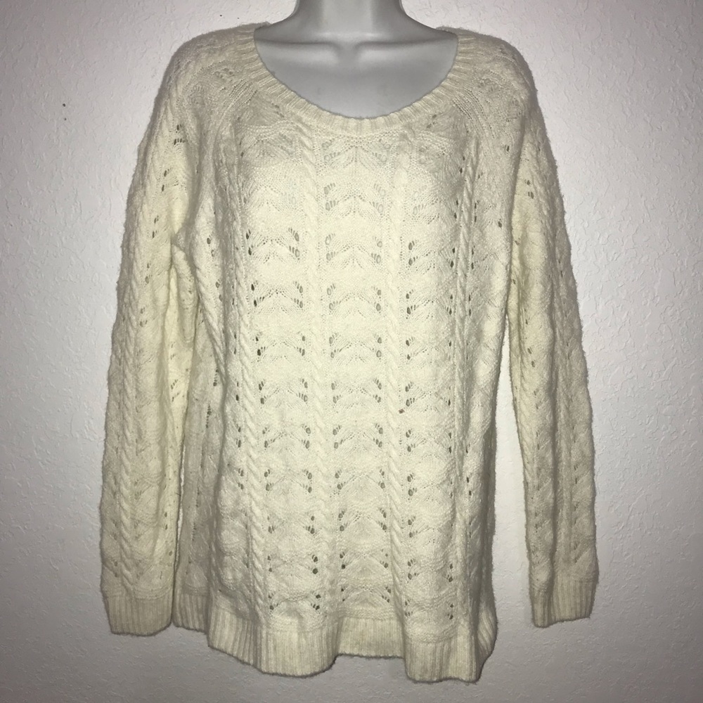 Coldwater Creek Wool Cashmere Blend Sweater XL